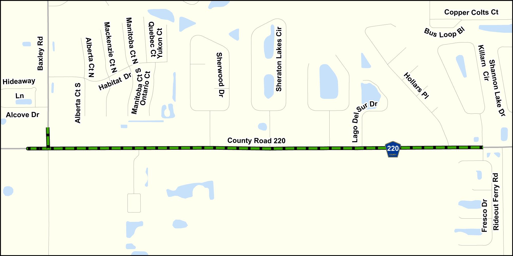 Project #5- CR 220 from Baxley Road to Henley Road