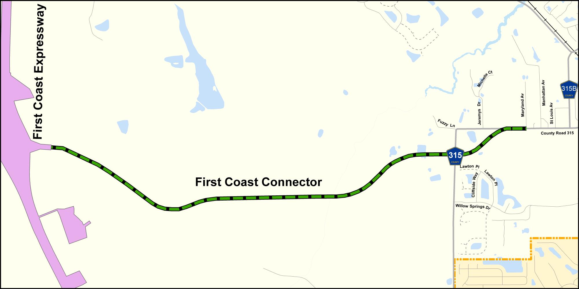 Project #6B- First Coast Connector from First Coast Expressway to CR 315- Green Cove Springs